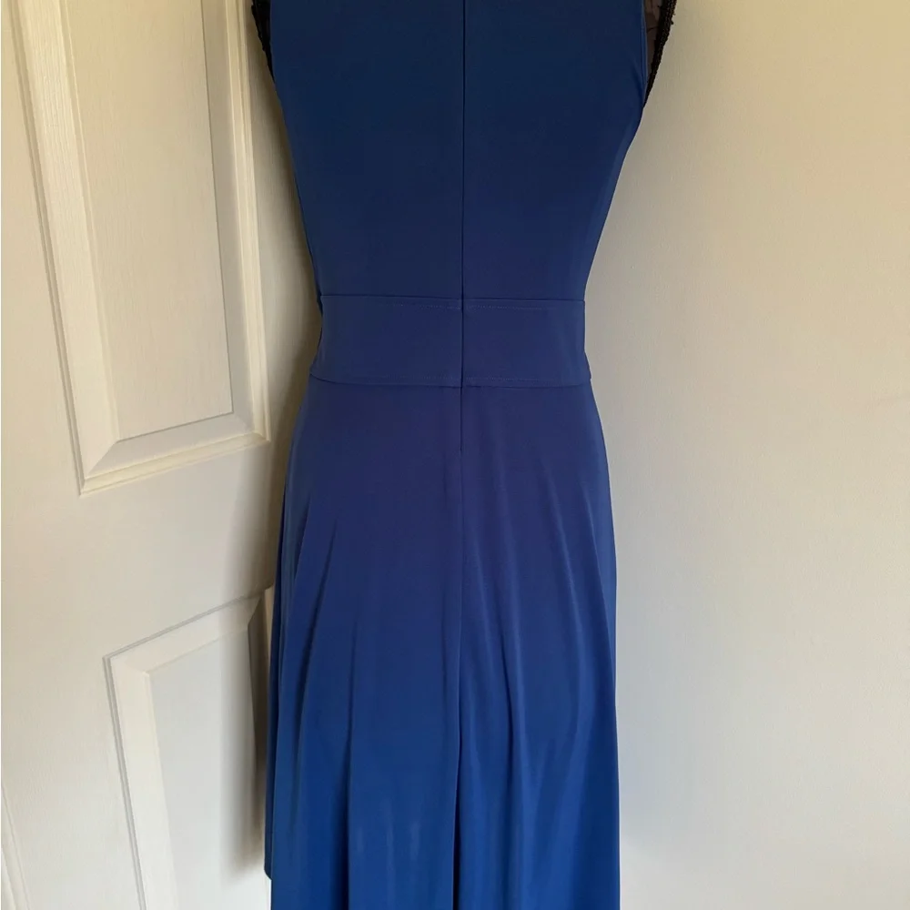 Lauren Ralph Lauren Sleeveless Dress Blue Size 8 - Picture 3 of 4